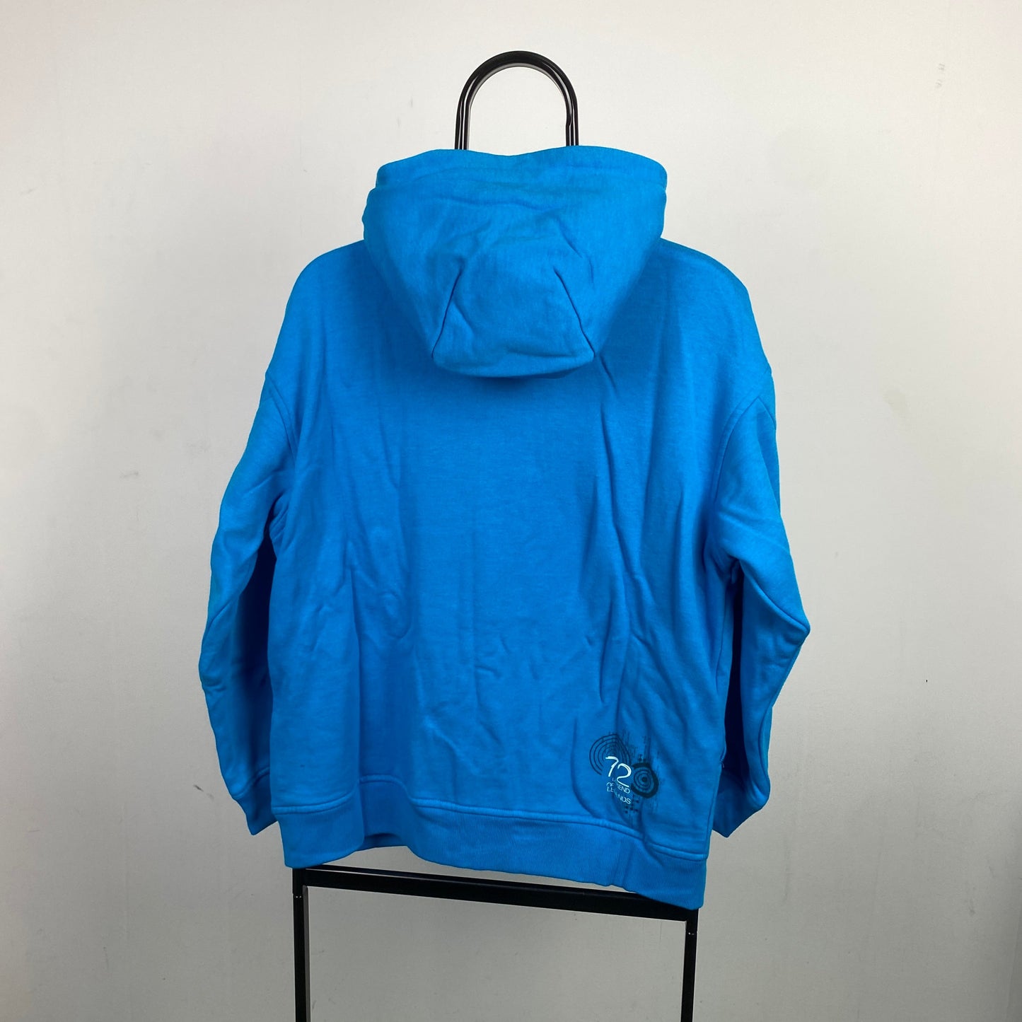 00s Nike Zip Hoodie Blue Small