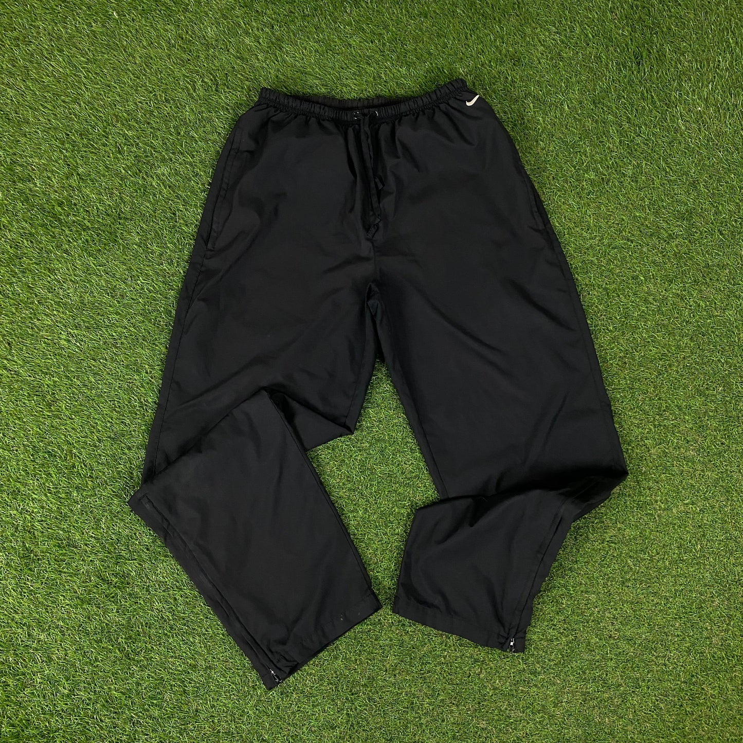 00s Nike Golf Windbreaker Jacket + Joggers Set Black Medium