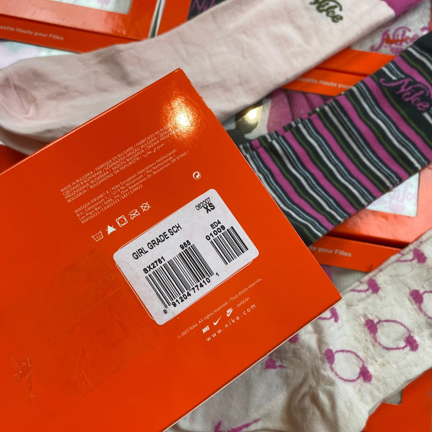 Vintage Nike Knee Socks 3 Pack UK12-2