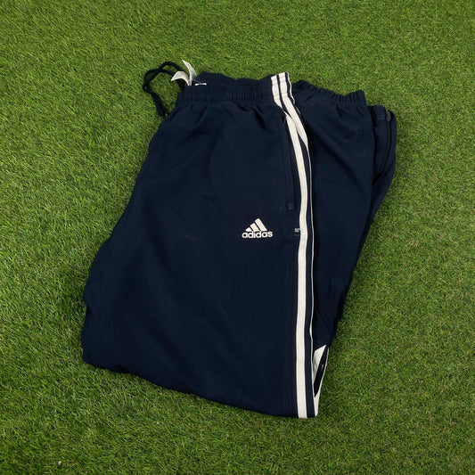 00s Adidas Piping Joggers Blue Medium