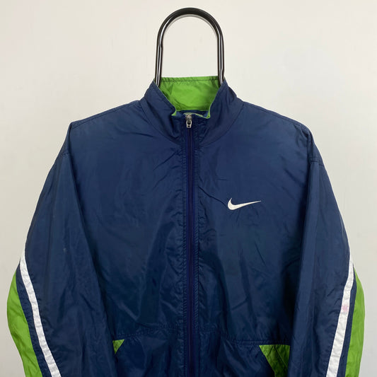 90s Nike Windbreaker Jacket Green Small