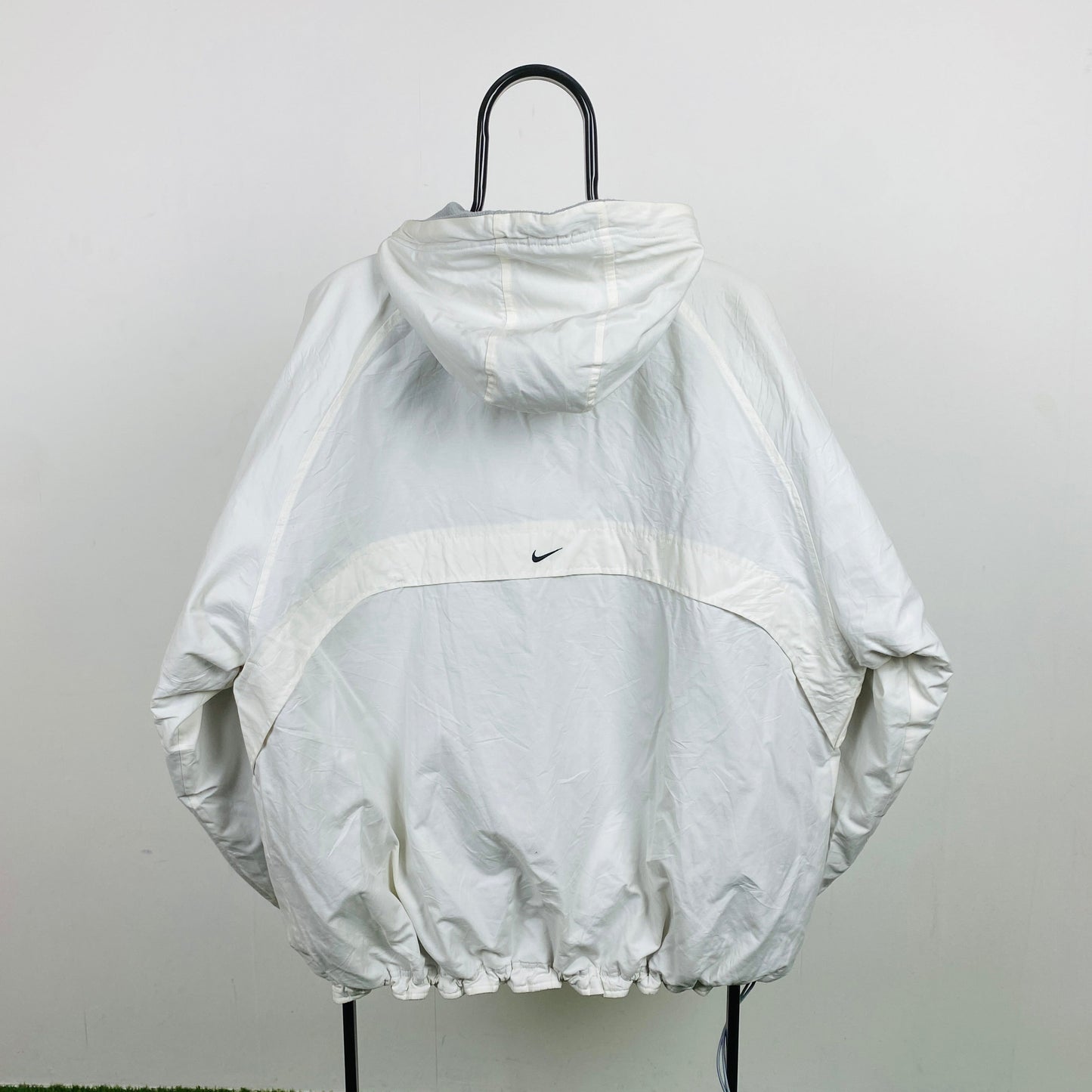 90s Nike Reversible Sidewinder Fleece Coat Jacket Blue White XL