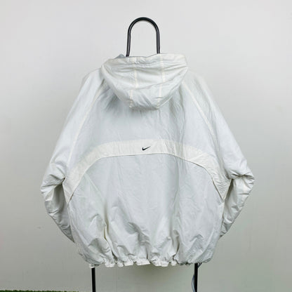 90s Nike Reversible Sidewinder Fleece Coat Jacket Blue White XL