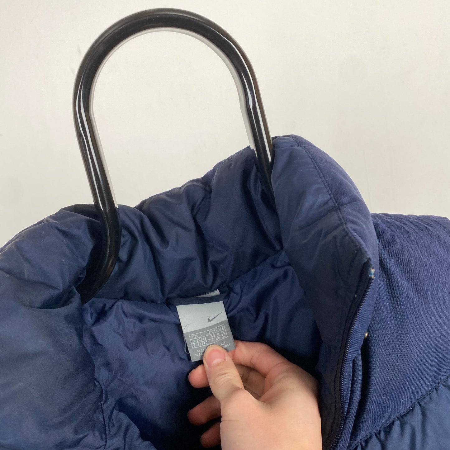 00s Nike Puffer Gilet Jacket Blue Small