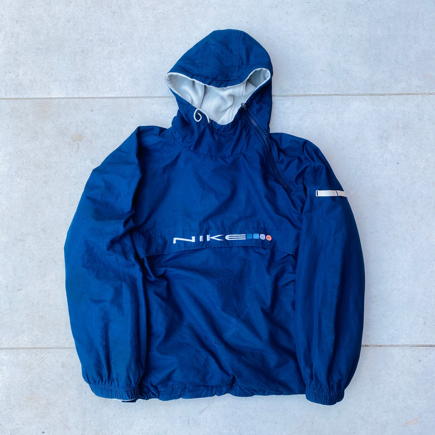 00s Nike Reversible Sidewinder Fleece Coat Jacket Blue Small