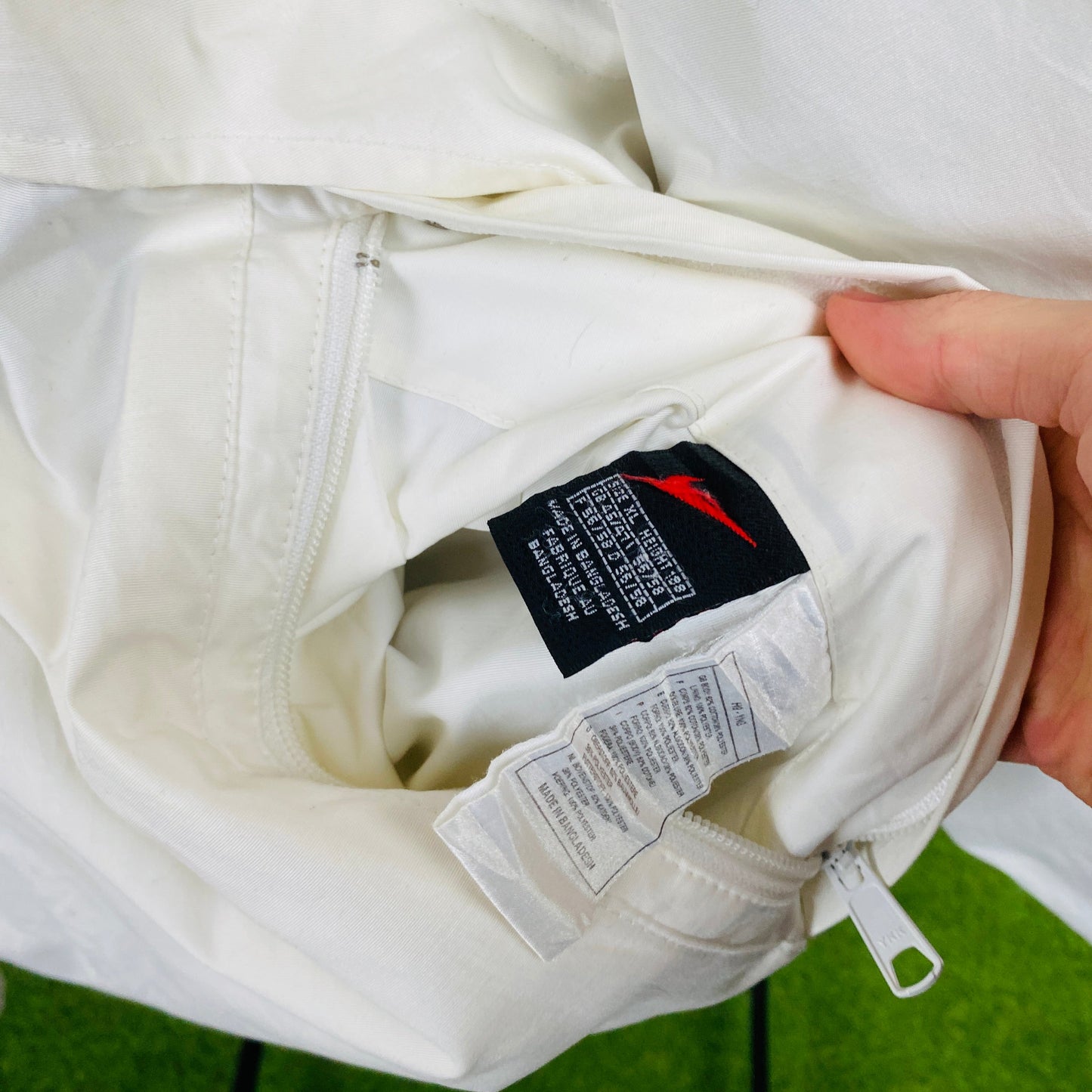 90s Nike Reversible Sidewinder Fleece Coat Jacket Blue White XL