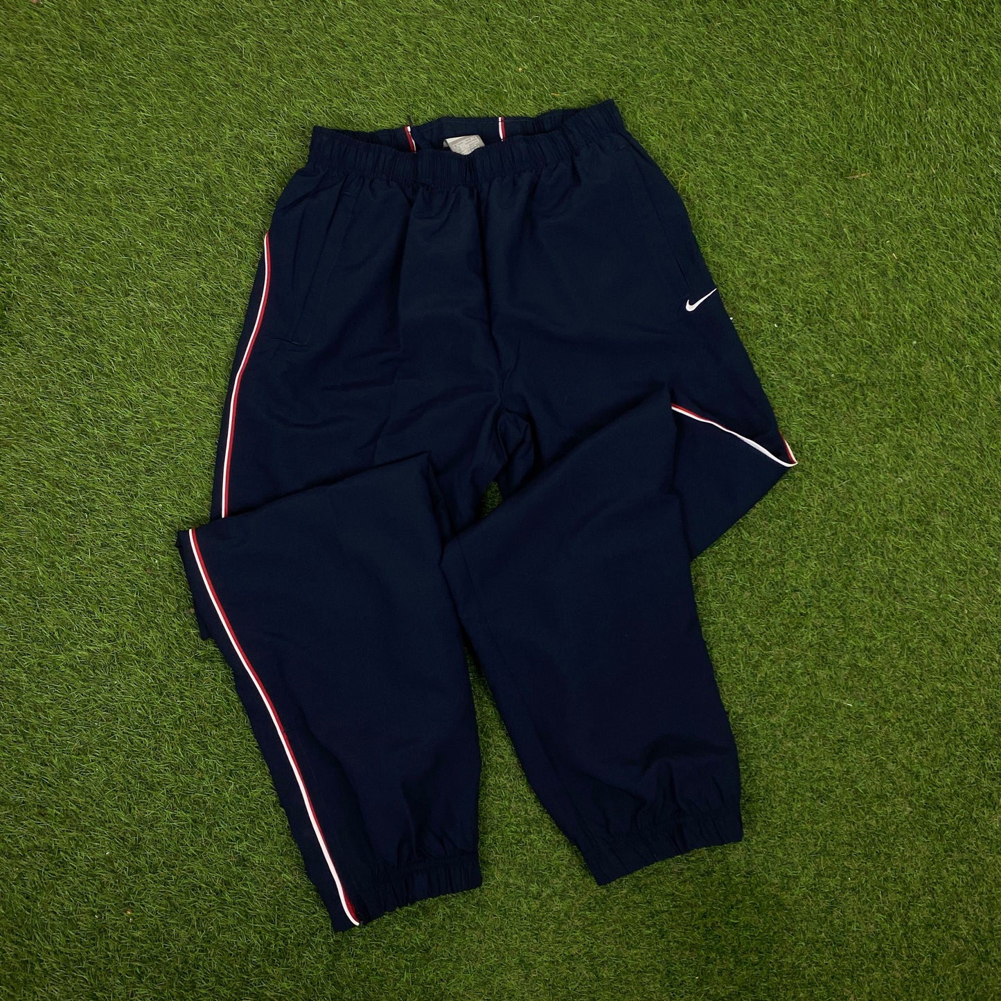 00s Nike Hex Tracksuit Jacket + Joggers Set Blue Small