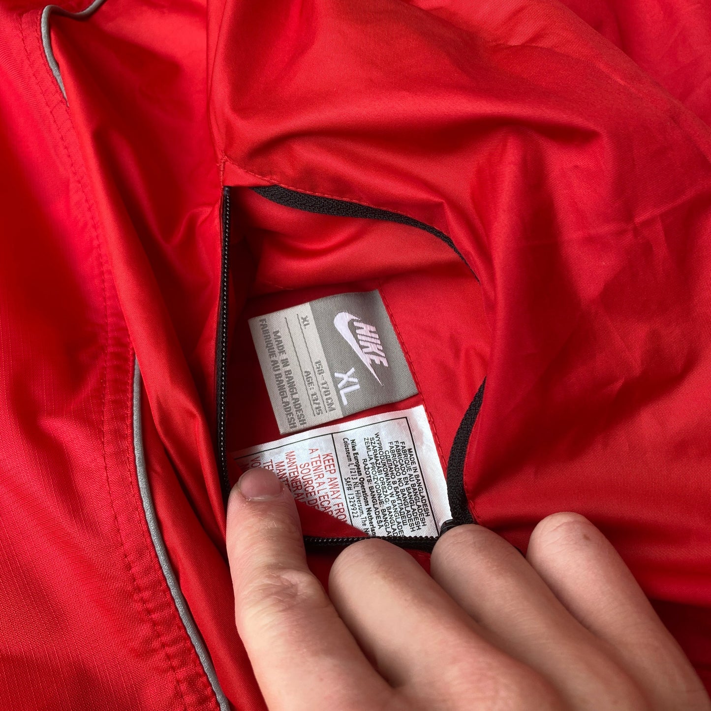 00s Nike Reversible Tn Air Windbreaker Jacket Red XS