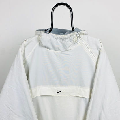 90s Nike Reversible Sidewinder Fleece Coat Jacket Blue White XL