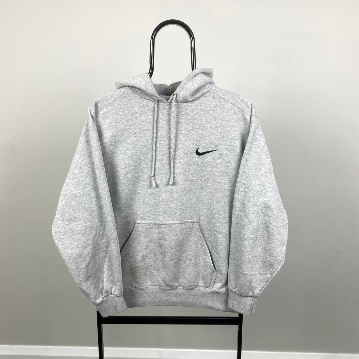 90s Nike Heavyweight Hoodie Grey Small