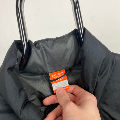 00s Nike Quilted Puffer Gilet Jacket Black XL