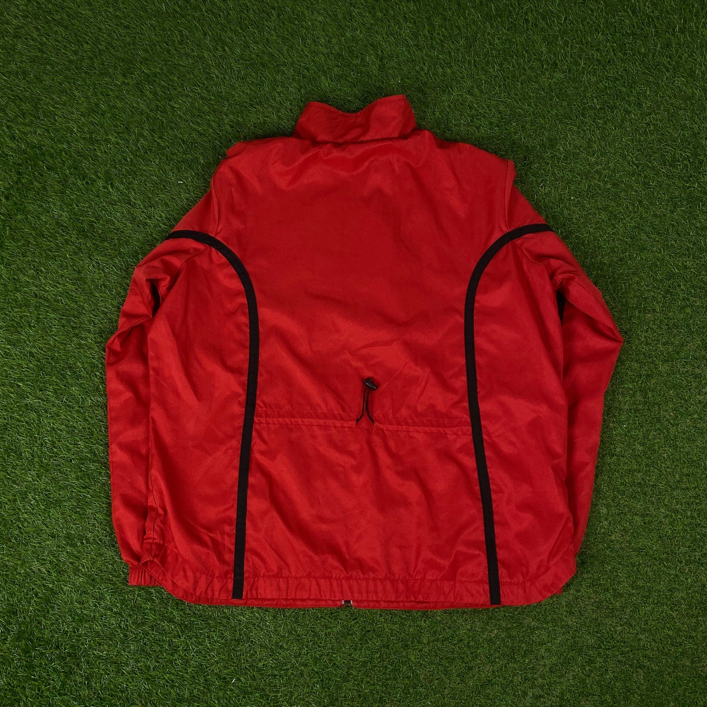 00s Nike Piping Tracksuit Jacket + Joggers Set Red Large