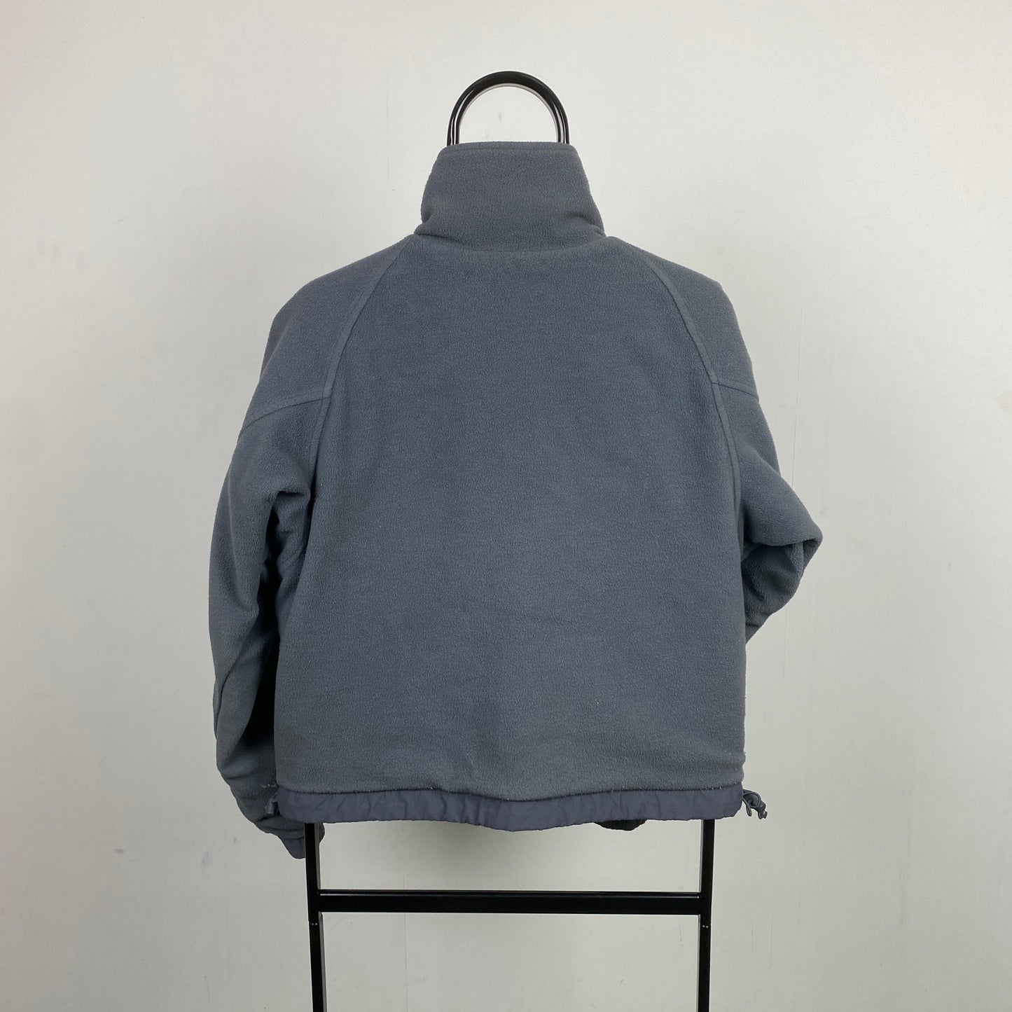 00s Nike ACG Reversible Fleece Waterproof Jacket Black Grey Small