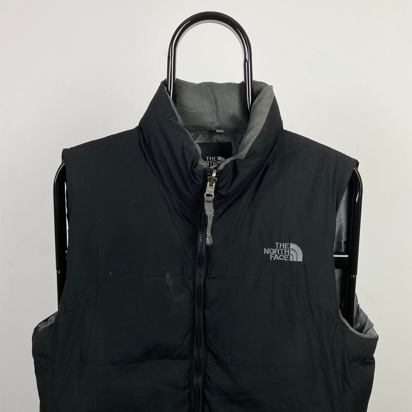 00s The North Face Puffer Gilet Jacket Black Medium