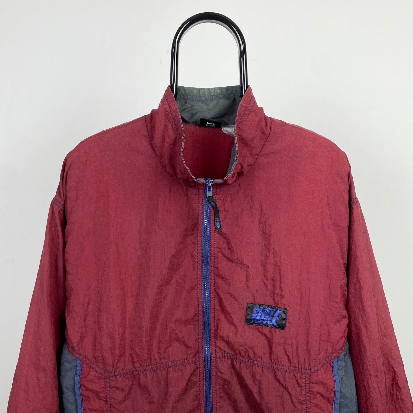 90s Nike Windbreaker Jacket Red Large