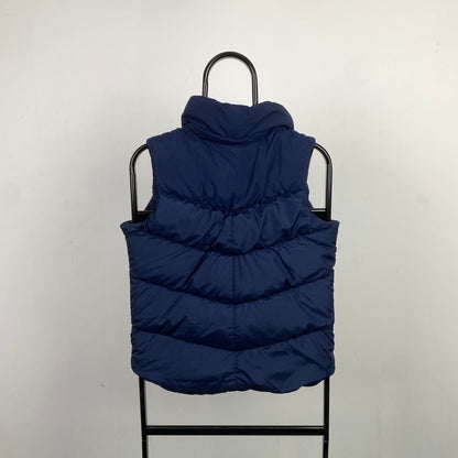 00s Nike Puffer Gilet Jacket Blue Small