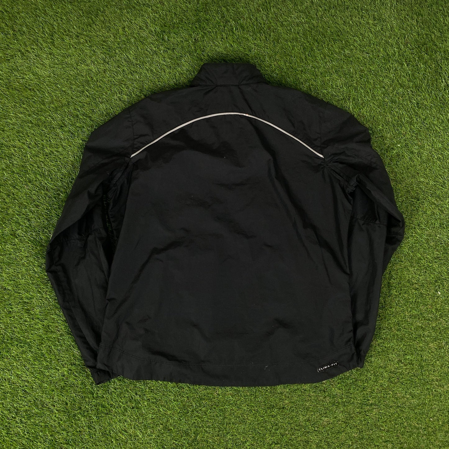 00s Nike Windbreaker Jacket + Joggers Set Black Small