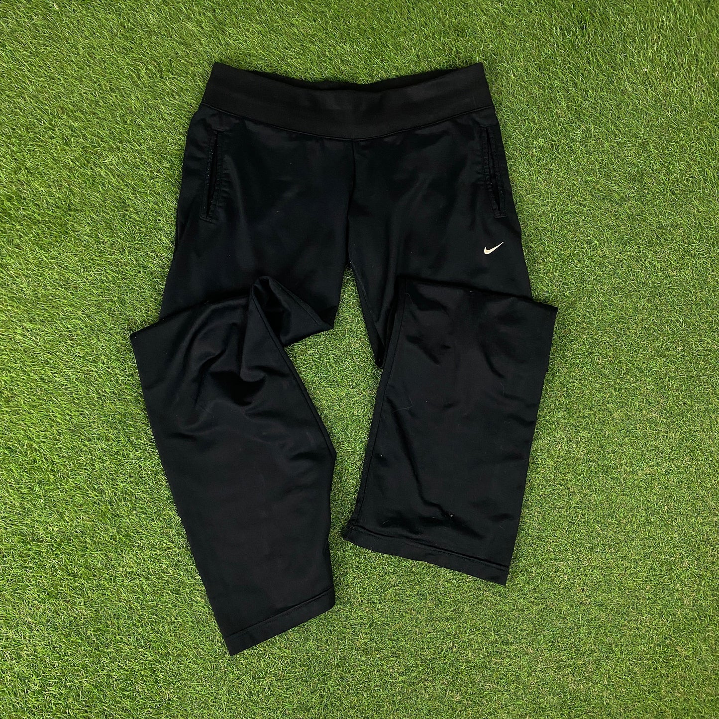 00s Nike Windbreaker Jacket + Joggers Set Black Medium