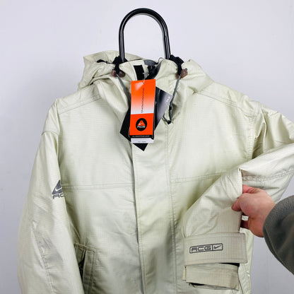 90s Nike ACG Waterproof Puffer Jacket Brown XS