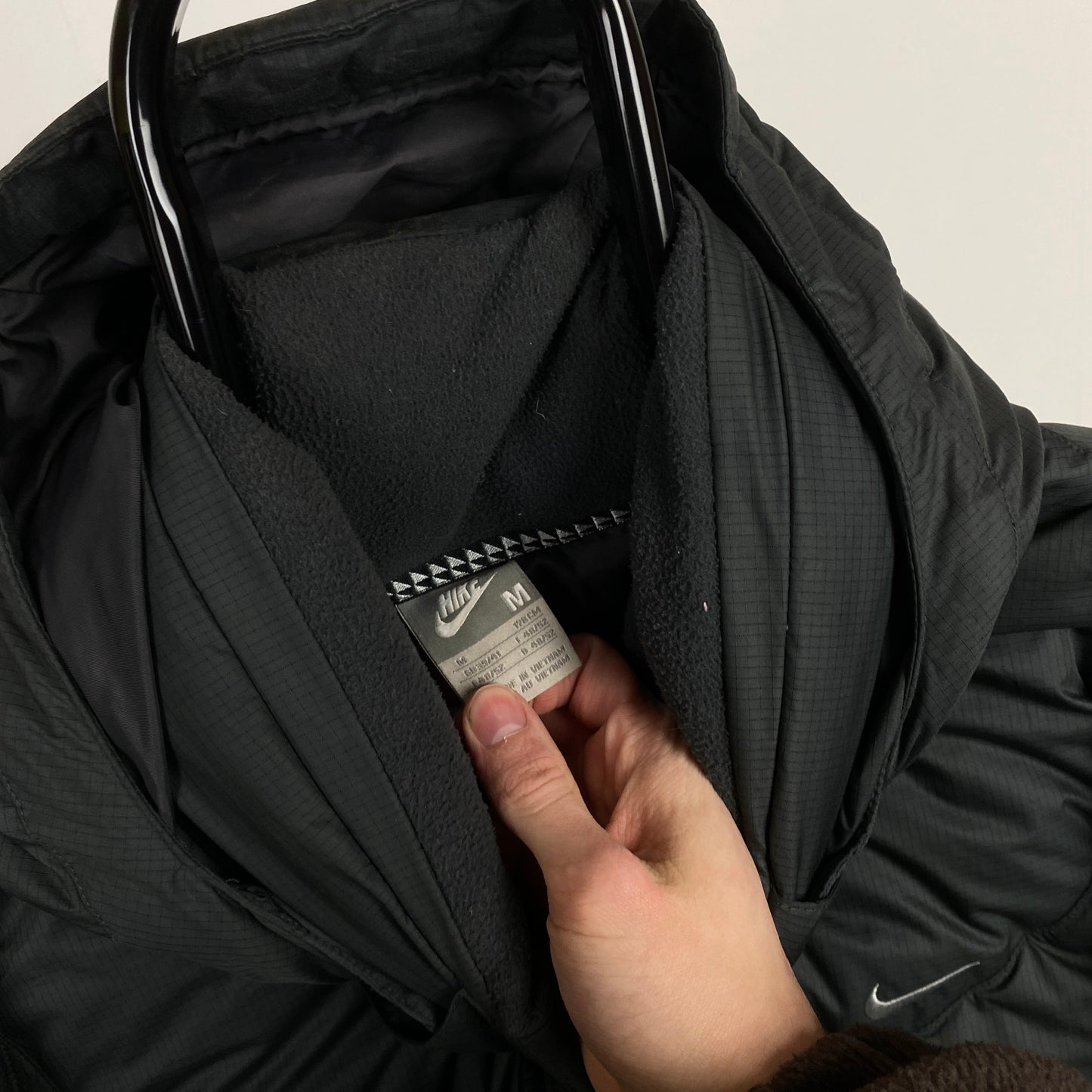 90s Nike Down Puffer Jacket Grey Medium