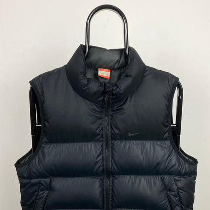 00s Nike Puffer Gilet Jacket Black Small