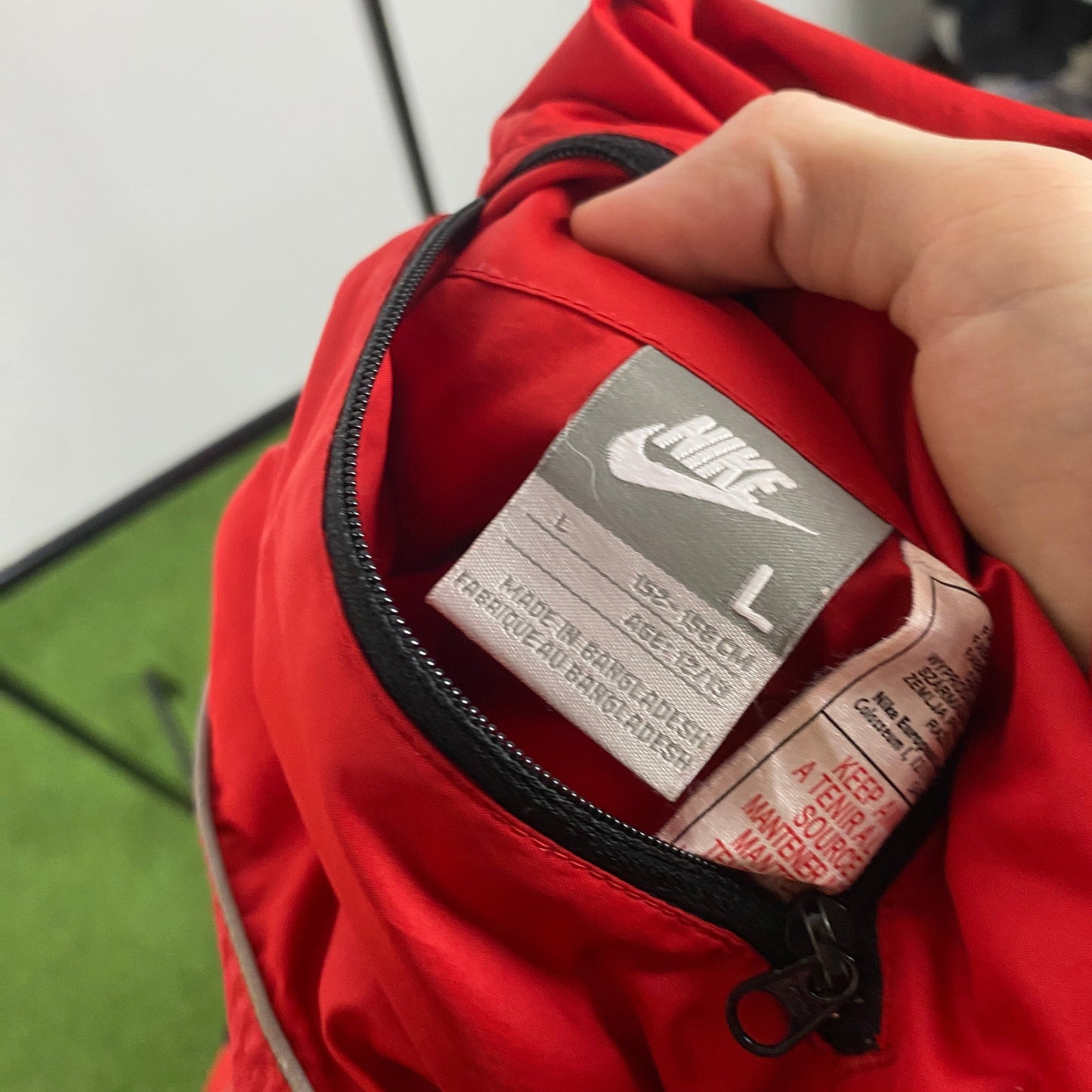 00s Nike Tn Air Reversible Windbreaker Jacket Red XS