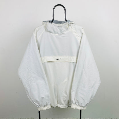 90s Nike Reversible Sidewinder Fleece Coat Jacket Blue White XL