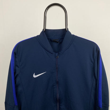 00s Nike Dri-Fit Windbreaker Jacket Blue Medium