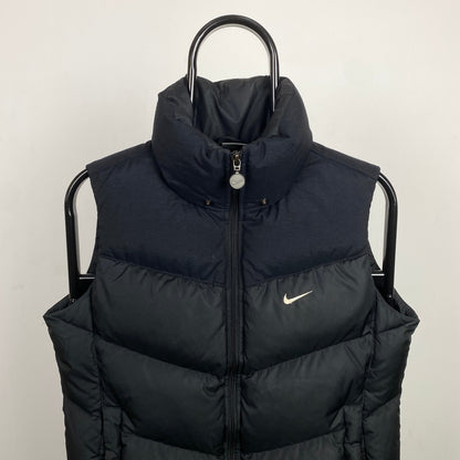 00s Nike Puffer Gilet Jacket Black Small