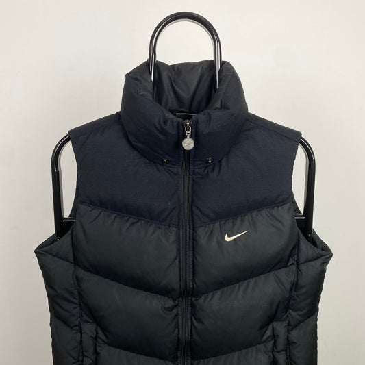 00s Nike Puffer Gilet Jacket Black Small