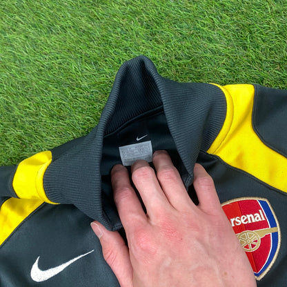 00s Nike Arsenal O2 Jacket + Joggers Tracksuit Set Grey Medium