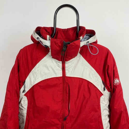 00s Nike ACG Waterproof Coat Jacket Red Womens Medium