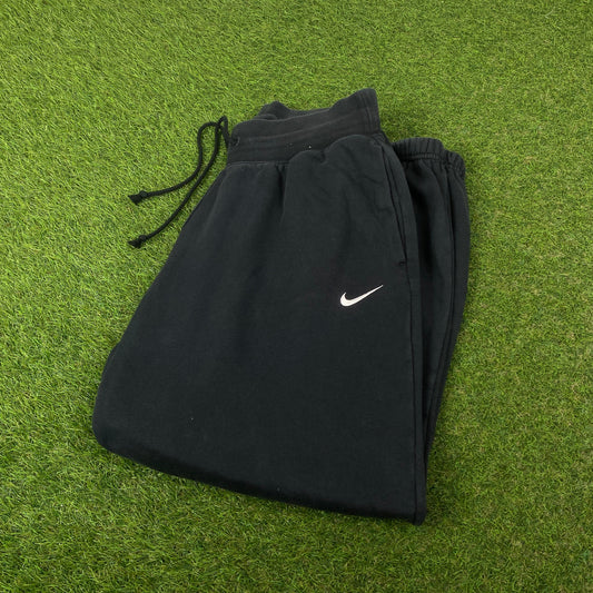 00s Nike Wide Leg Cotton Joggers Black Medium