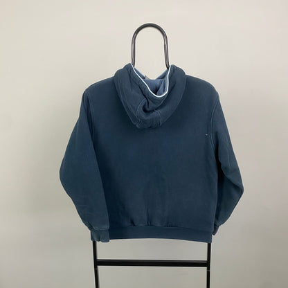 00s Nike Centre Swoosh Hoodie Blue XS