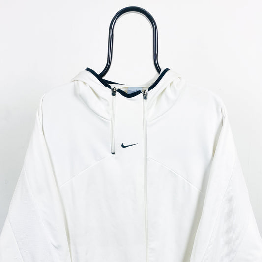 00s Nike Air Max Centre Swoosh Hoodie White Large