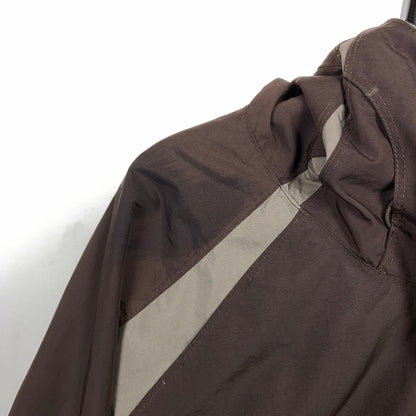 90s Nike Reversible Fleece Coat Jacket Brown XL