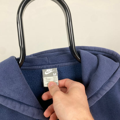 00s Nike Zip Hoodie Blue Medium