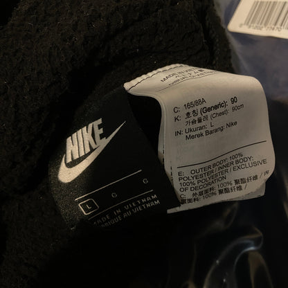 00s Nike Reversible Fleece Puffer Jacket Black Large