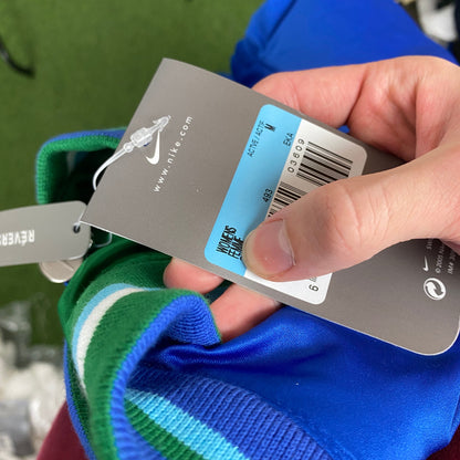 00s Nike Reversible Varsity Jacket Blue Medium