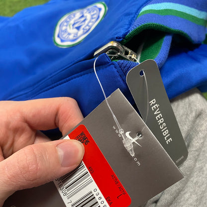 00s Nike Reversible Varsity Jacket Blue Large