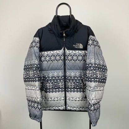 90s The North Face Puffer Jacket Black Small