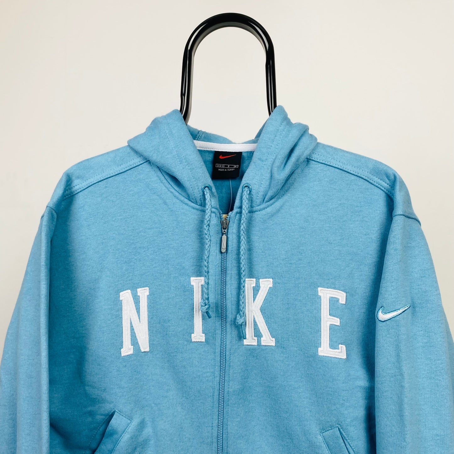 90s Nike Zip Hoodie Blue XL