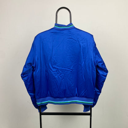 00s Nike Reversible Varsity Jacket Blue Large