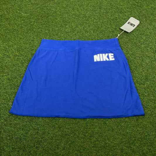 90s Nike Reversible Skirt Blue Grey Medium