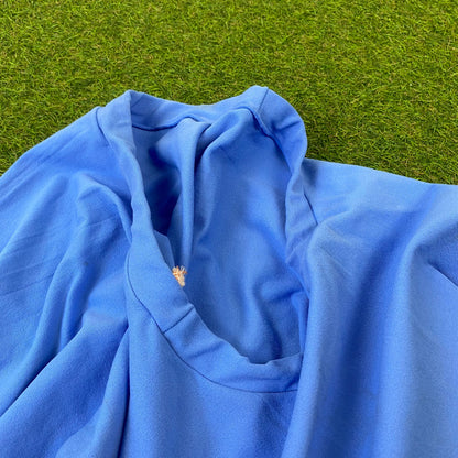 Retro Cotton Skirt Skort Blue Medium UK8/10