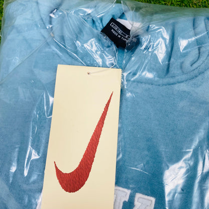 90s Nike Zip Hoodie Blue Large
